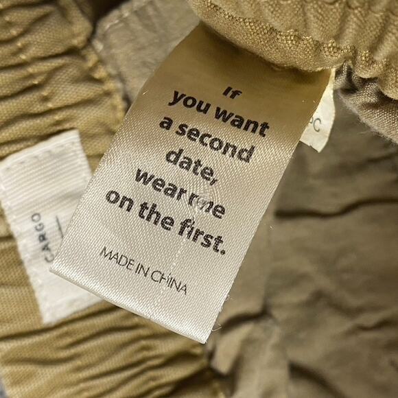 Pacsun Men's S Cargo Drawstring Elastic Waist Jogger Pants Tan Khaki Small 30x30 - Picture 5 of 11